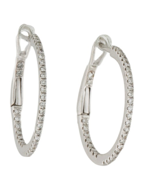 Earrings 18K Diamond Inside-Out Hoop Earrings