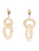 Earrings 14K Pearl Double Circle Drop Earrings