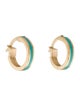 Earrings 14K Enamel Hoop Earrings
