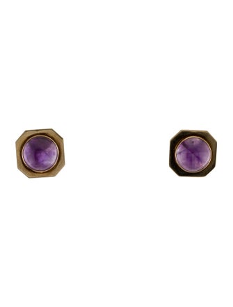 Earrings 14K 11.08ctw Amethyst Earclip Earrings