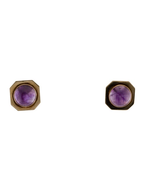 Earrings 14K 11.08ctw Amethyst Earclip Earrings
