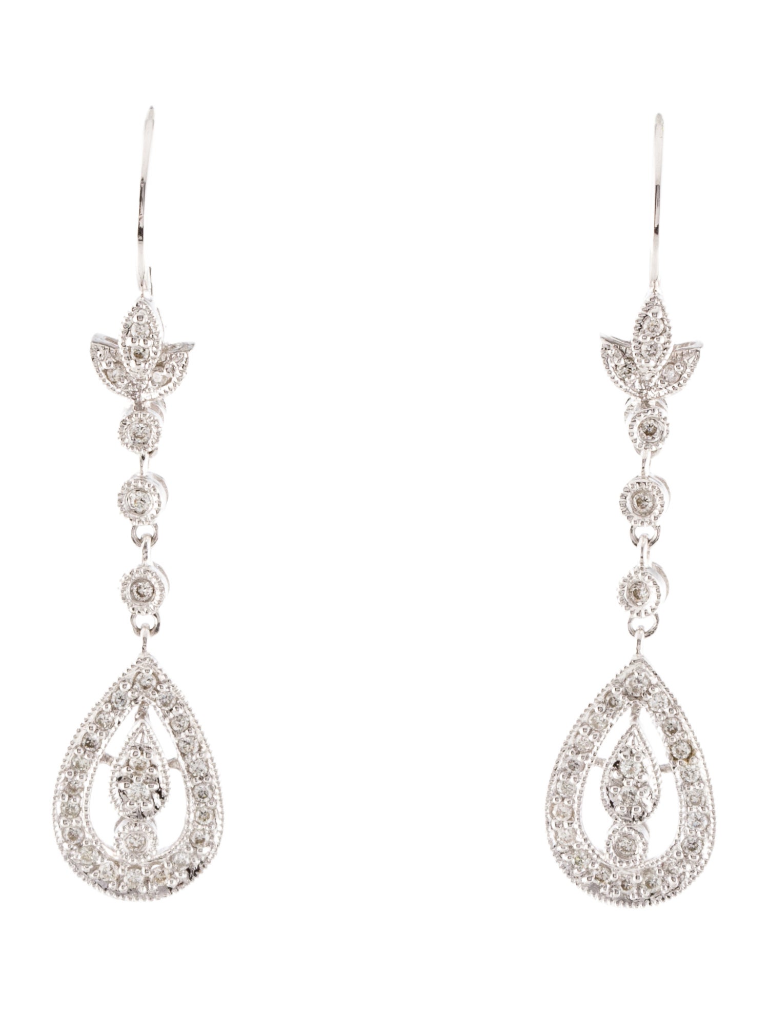 Earrings 18K Diamond Drop
