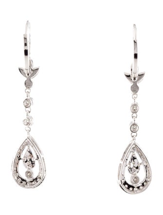 Earrings 18K Diamond Drop Earrings