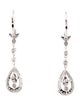 Earrings 18K Diamond Drop Earrings