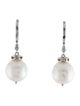 Earrings 18K Pearl & Diamond Drop Earrings