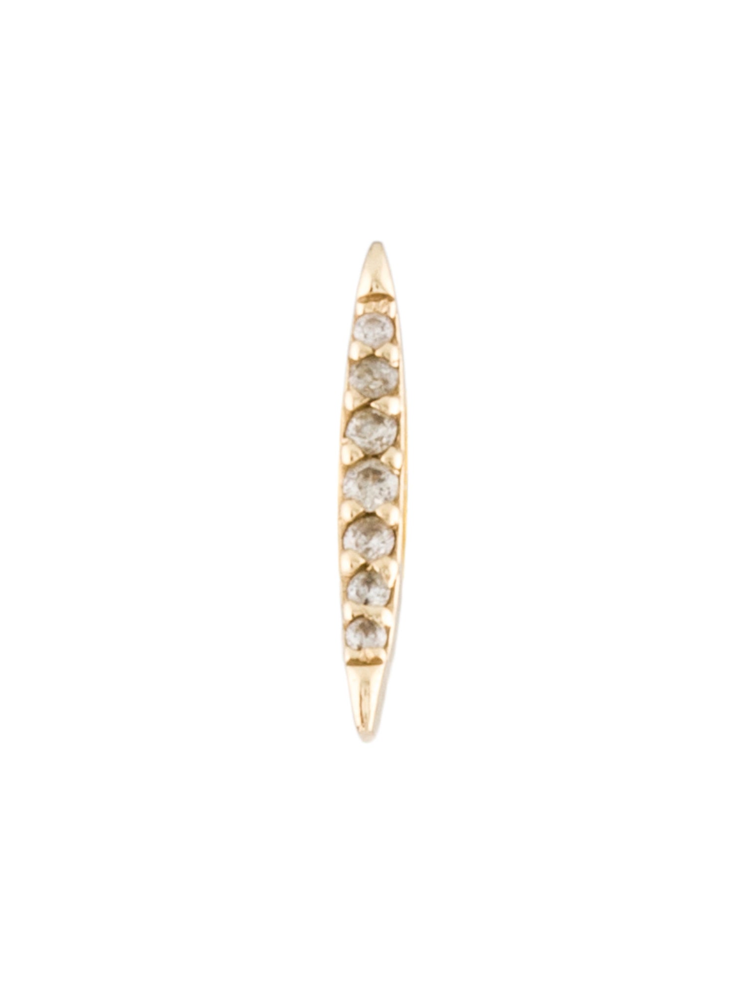 Earrings 14K Diamond Single Stud Earring