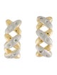Earrings 14K Diamond Drop X Earrings
