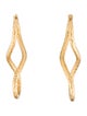 Earrings 14K Textured Infinity Drop Earrings