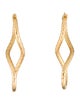 Earrings 14K Textured Infinity Drop Earrings