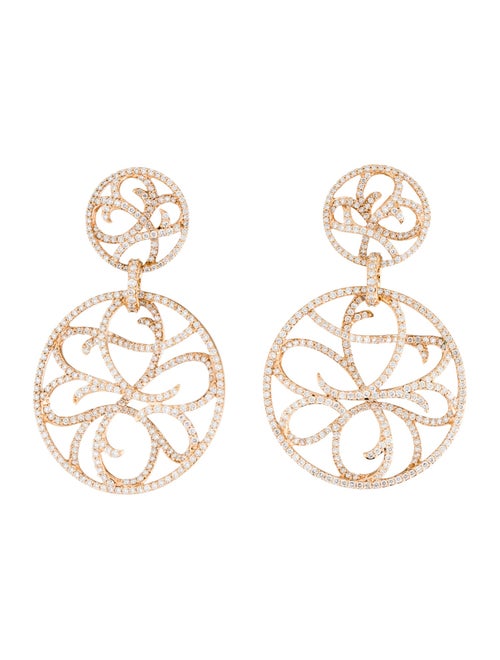 Earrings 18K 5.43ctw Diamond Drop Earrings