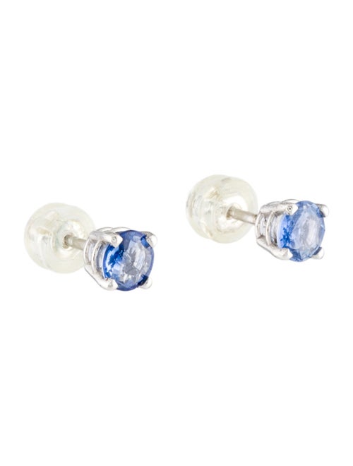 Earrings Platinum Sapphire Stud Earrings