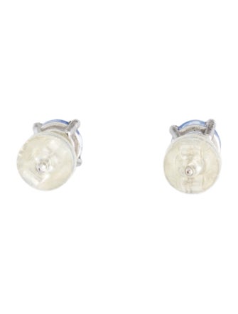 Earrings Platinum Sapphire Stud Earrings