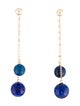 Earrings 14K Lapis Lazuli Drop Earrings