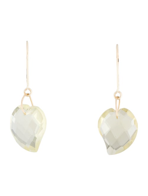 Earrings 14K Quartz Drop Earrings