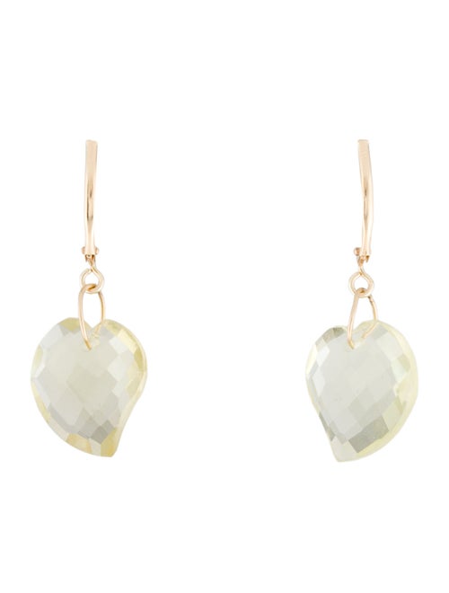 Earrings 14K Quartz Drop Earrings