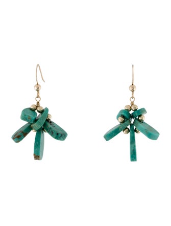 Earrings 14K Turquoise Drop Earrings