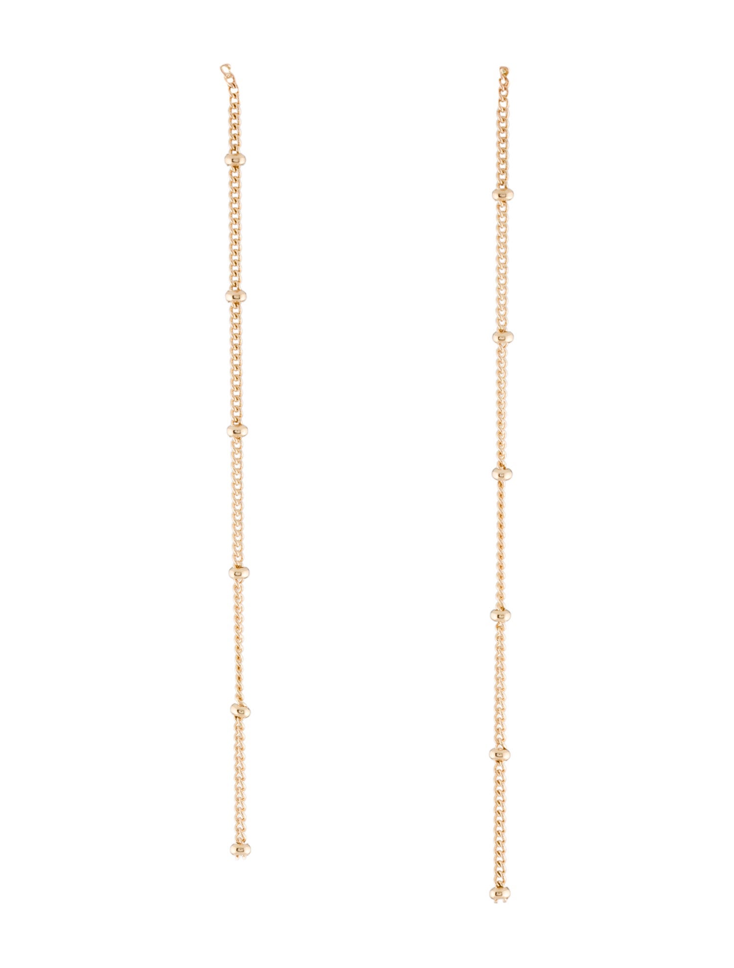 Earrings 14K Beaded Dangle Drop