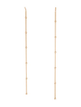 Earrings 14K Beaded Dangle Drop Earrings