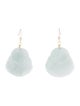 Earrings 14K Jadeite Buddha Drop Earrings