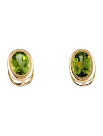 Earrings 14K 1.44ctw Peridot Stud Earrings