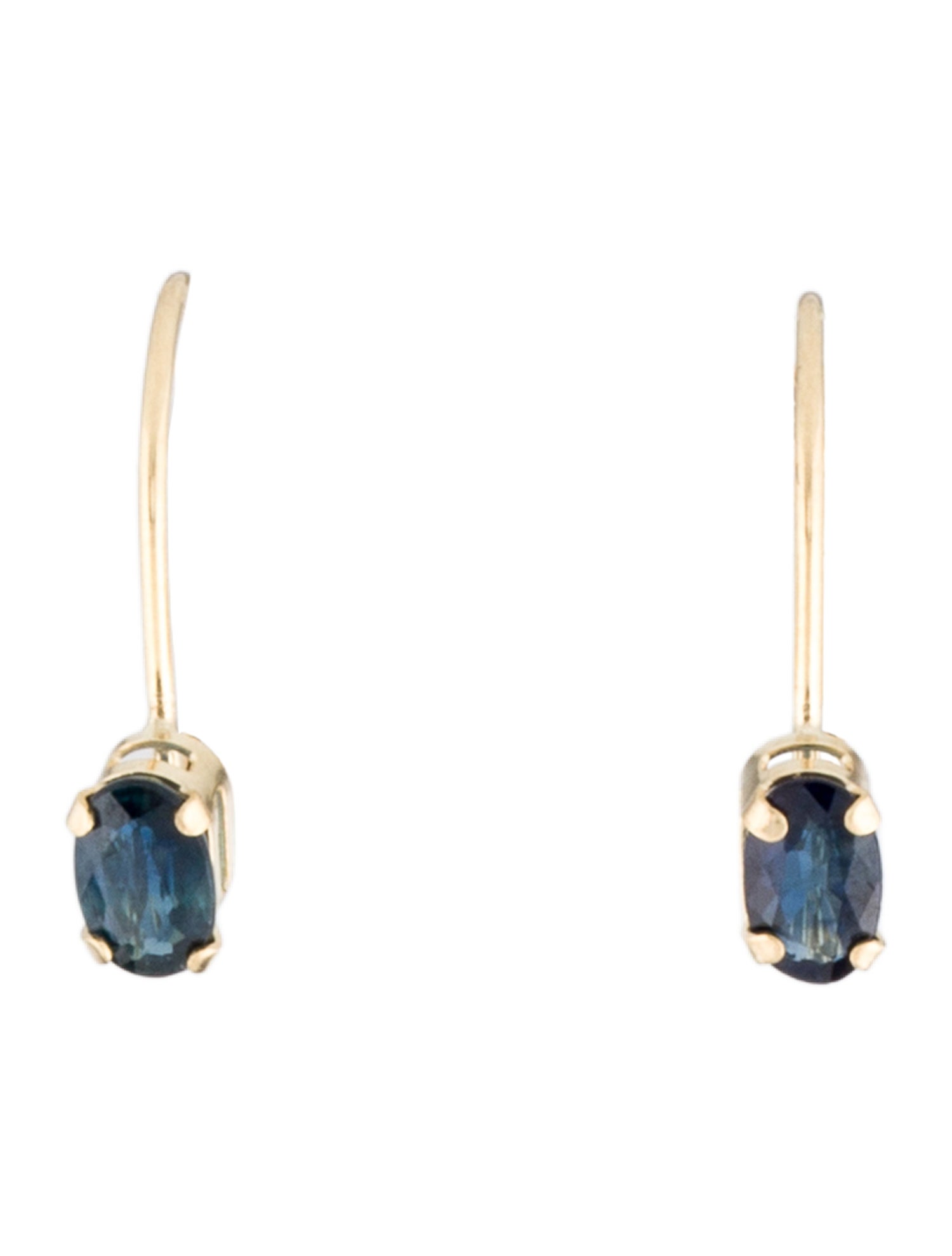 Earrings 14K Sapphire Drop