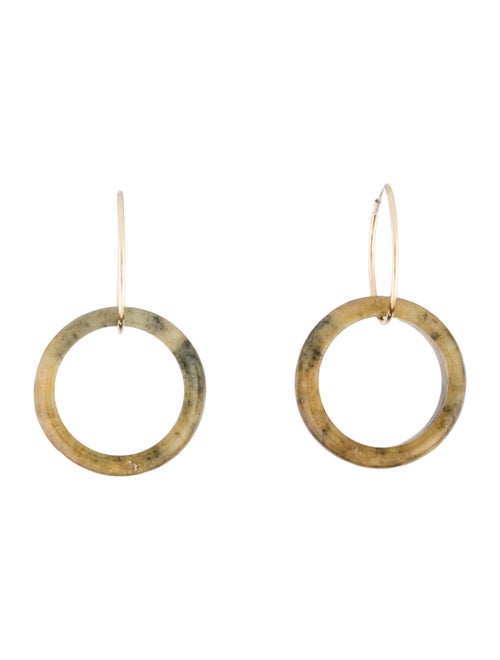 Earrings 14K Jadeite Drop Earrings