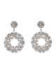 Earrings 18K 9.36ctw Diamond Circle Drop Earrings