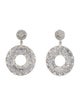 Earrings 18K 9.36ctw Diamond Circle Drop Earrings