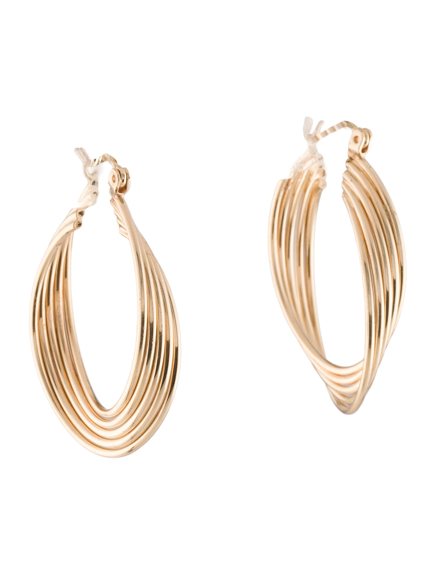 Earrings 14K Twisted Hoop