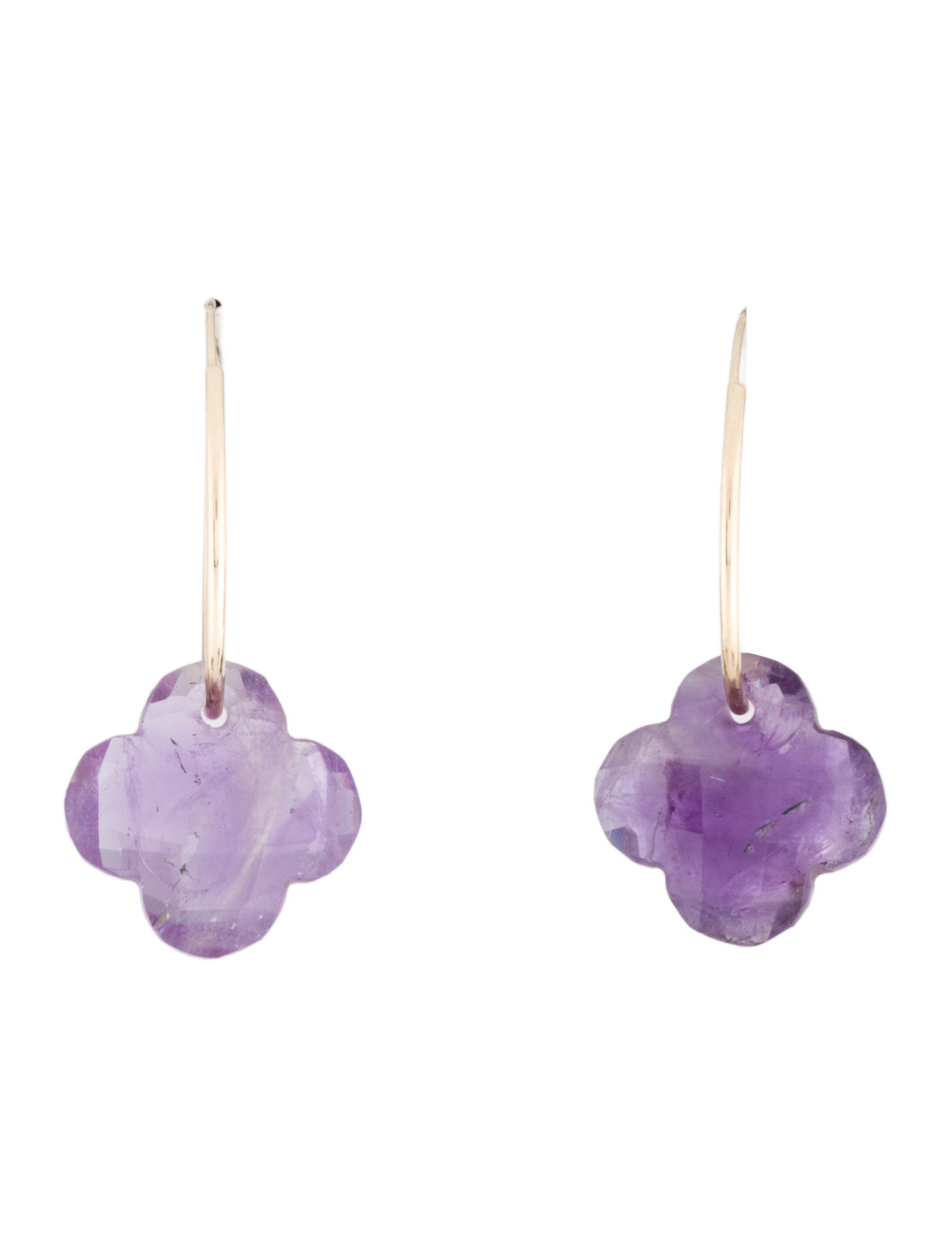 Earrings 14K Amethyst Drop