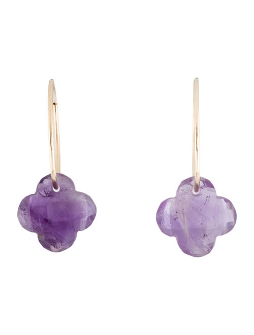Earrings 14K Amethyst Drop Earrings