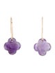 Earrings 14K Amethyst Drop Earrings