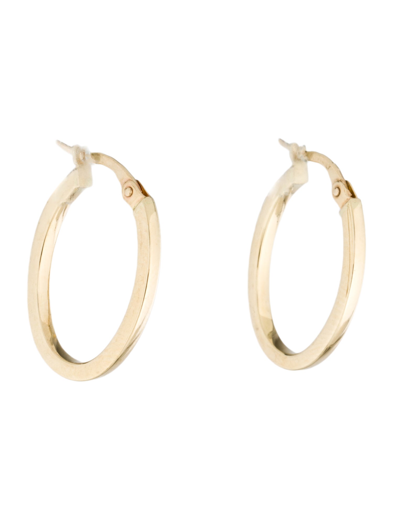 Earrings 14K Oval Hoop Earrings