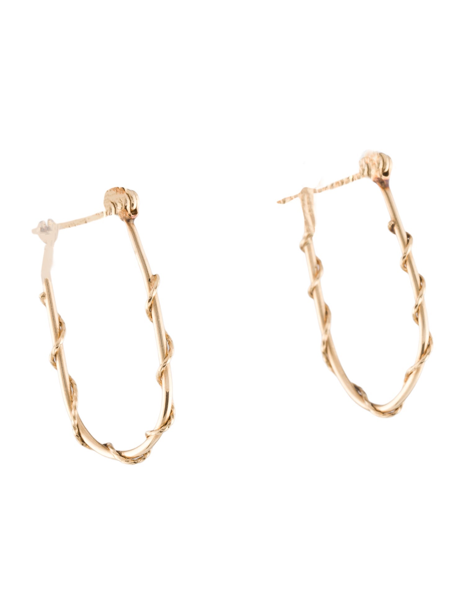 Earrings 14K Wire Wrapped Hoop