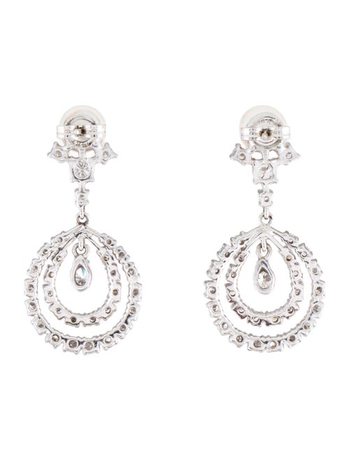 Earrings 14K Pearl & 2.07ctw Diamond Drop Earrings