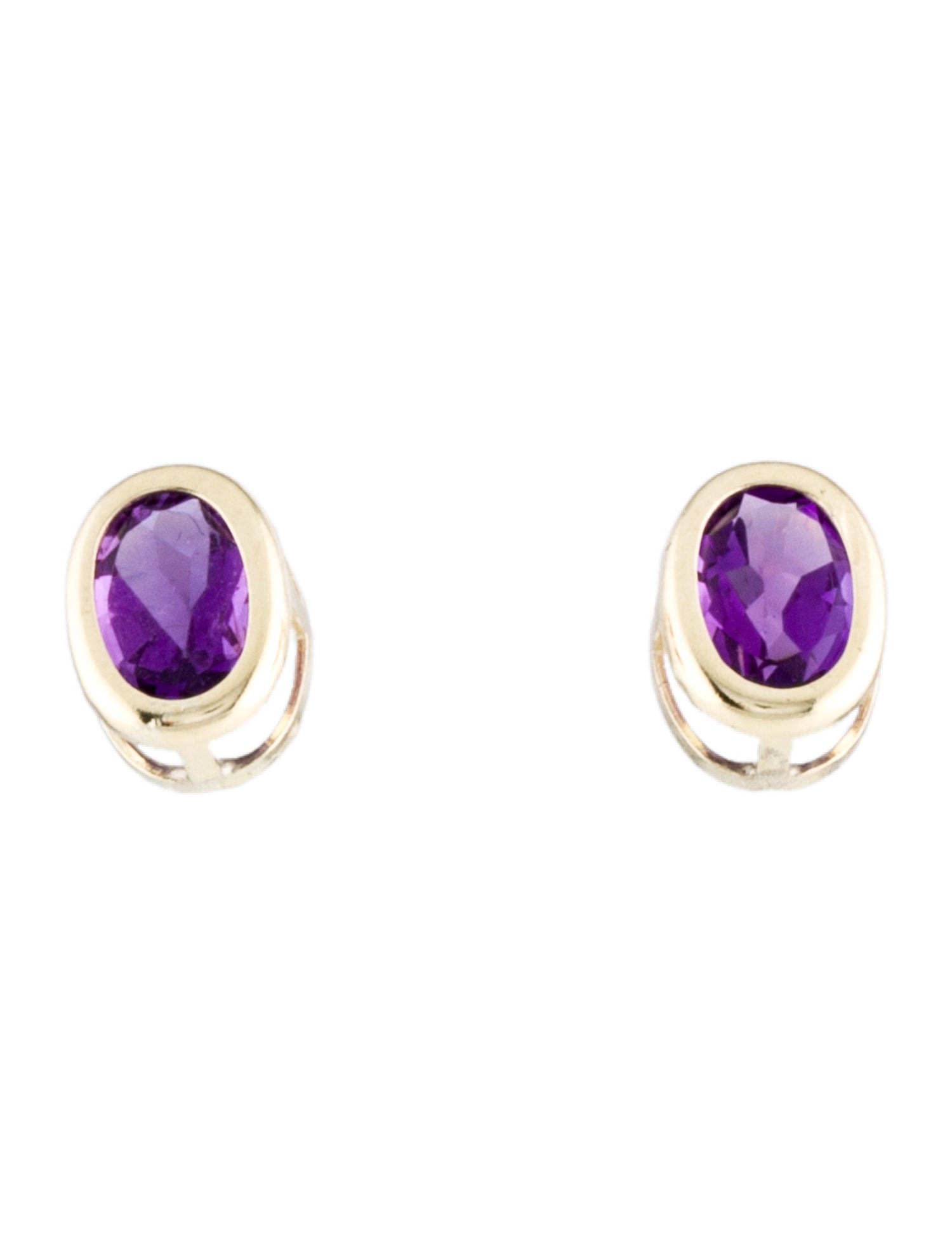 Earrings 14K 1.20ctw Amethyst Stud