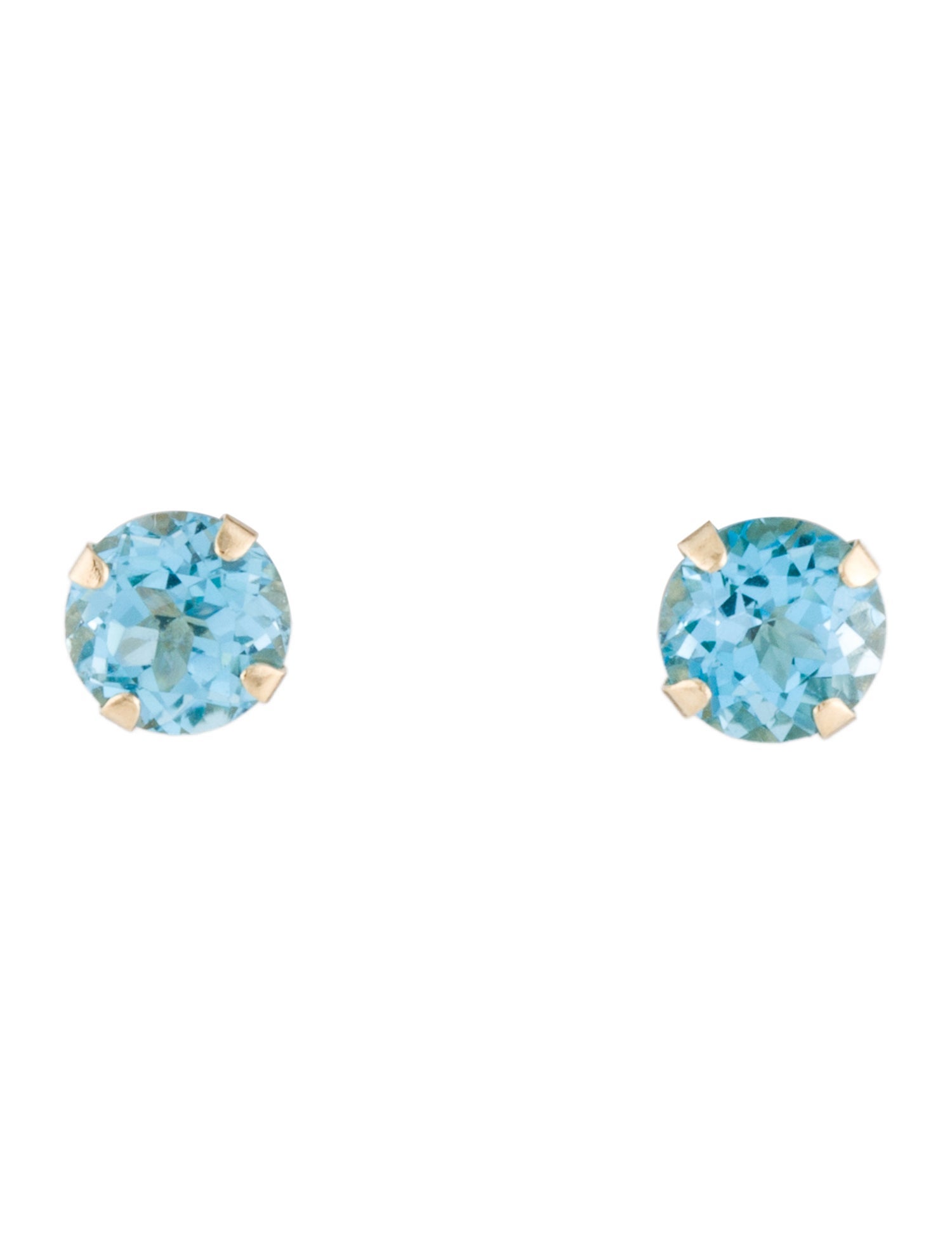Earrings 14K Topaz Stud
