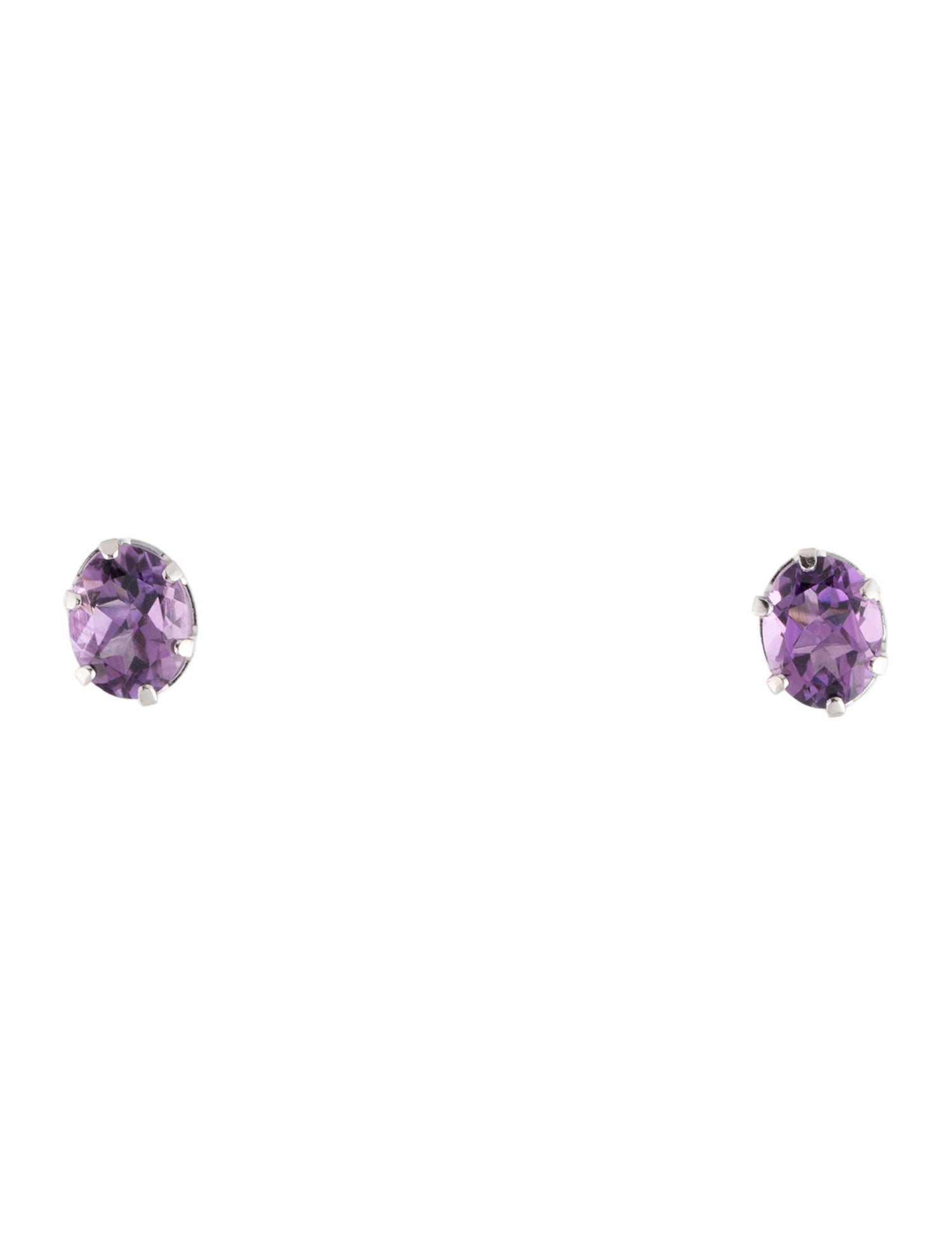 Earrings 14K 3.28ctw Amethyst Stud Earrings
