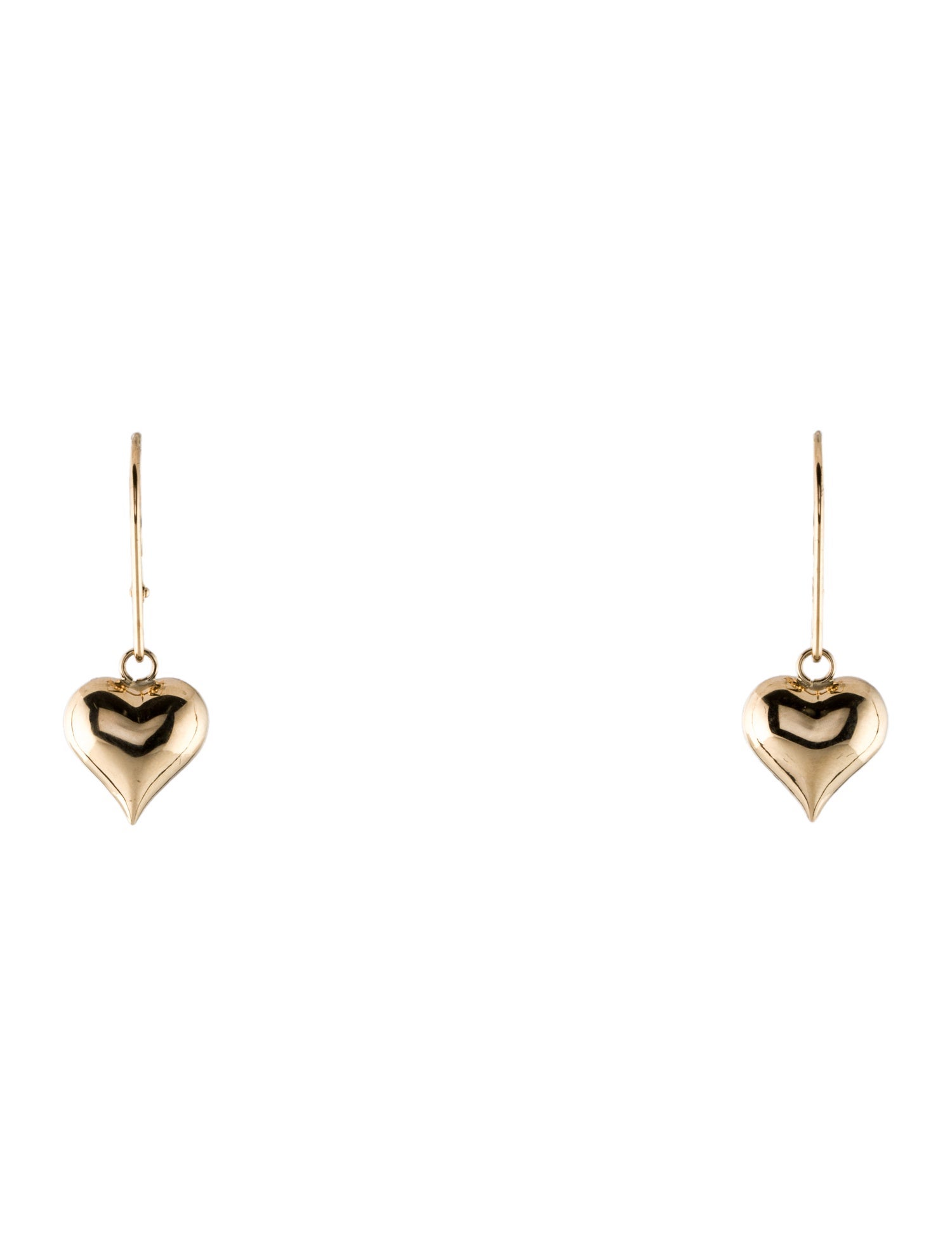 Earrings 14K Heart Drop