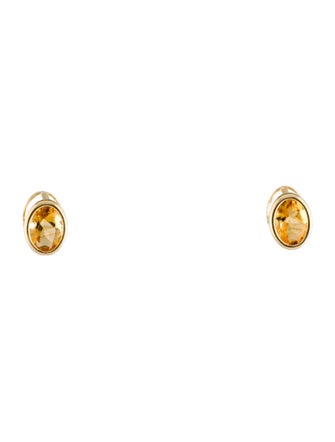 Earrings 14K 1.05ctw Citrine Stud Earrings