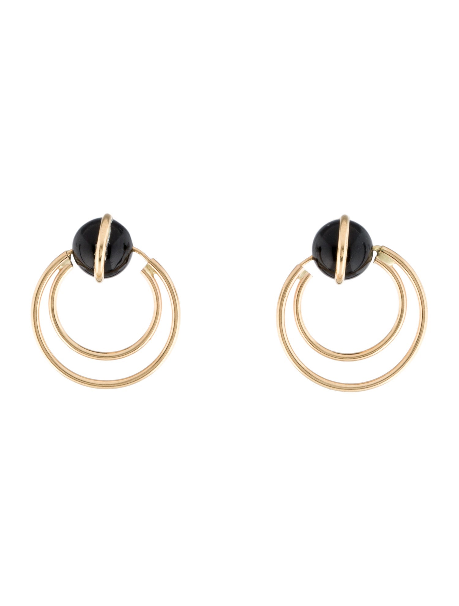 Earrings 14K Onyx Drop