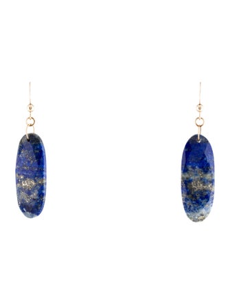 Earrings 14K Lapis Lazuli Drop Earrings