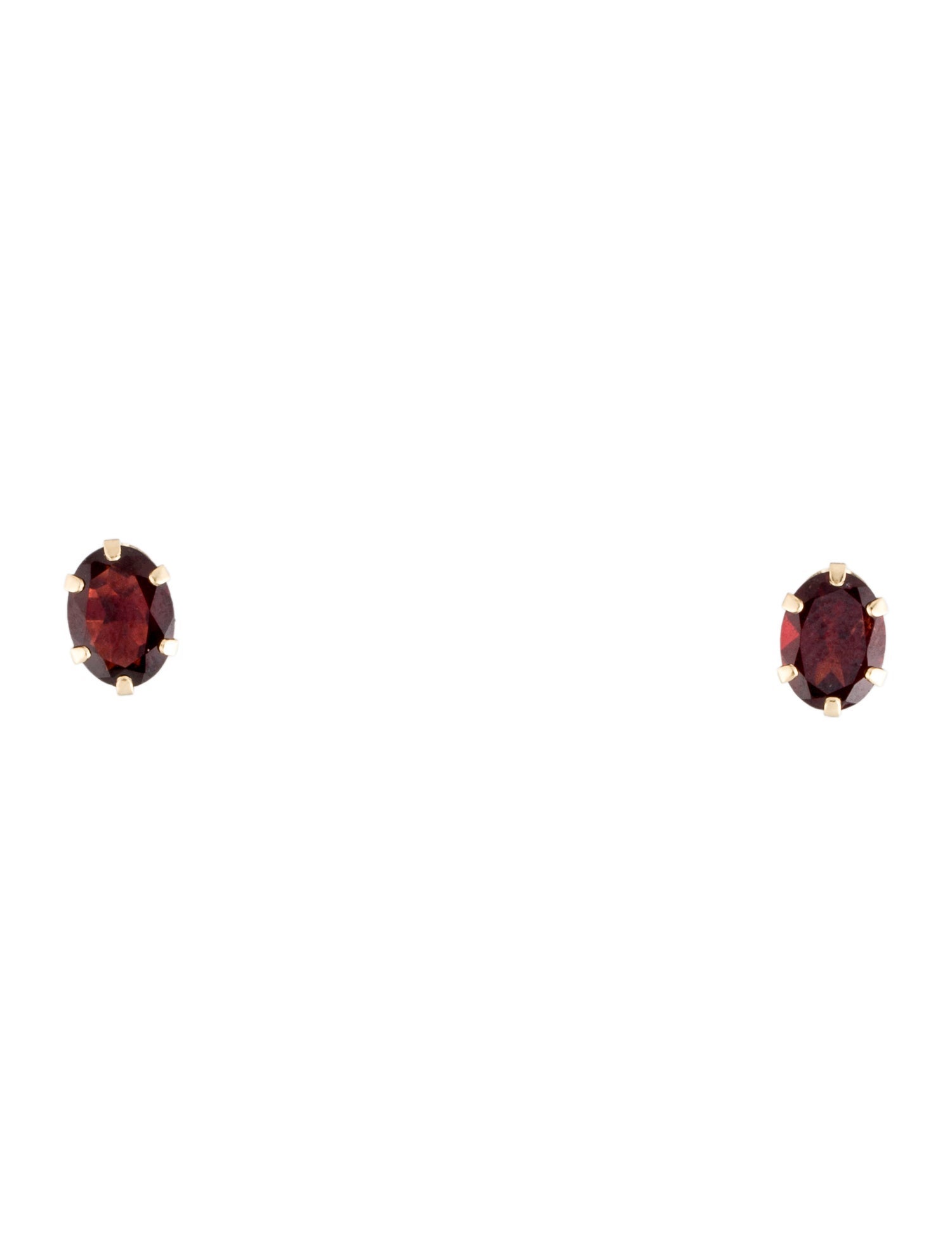 Earrings 14K Garnet Stud Earrings