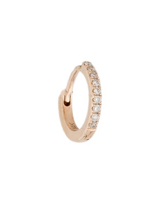 Earrings 14K Diamond Huggie Single Earring