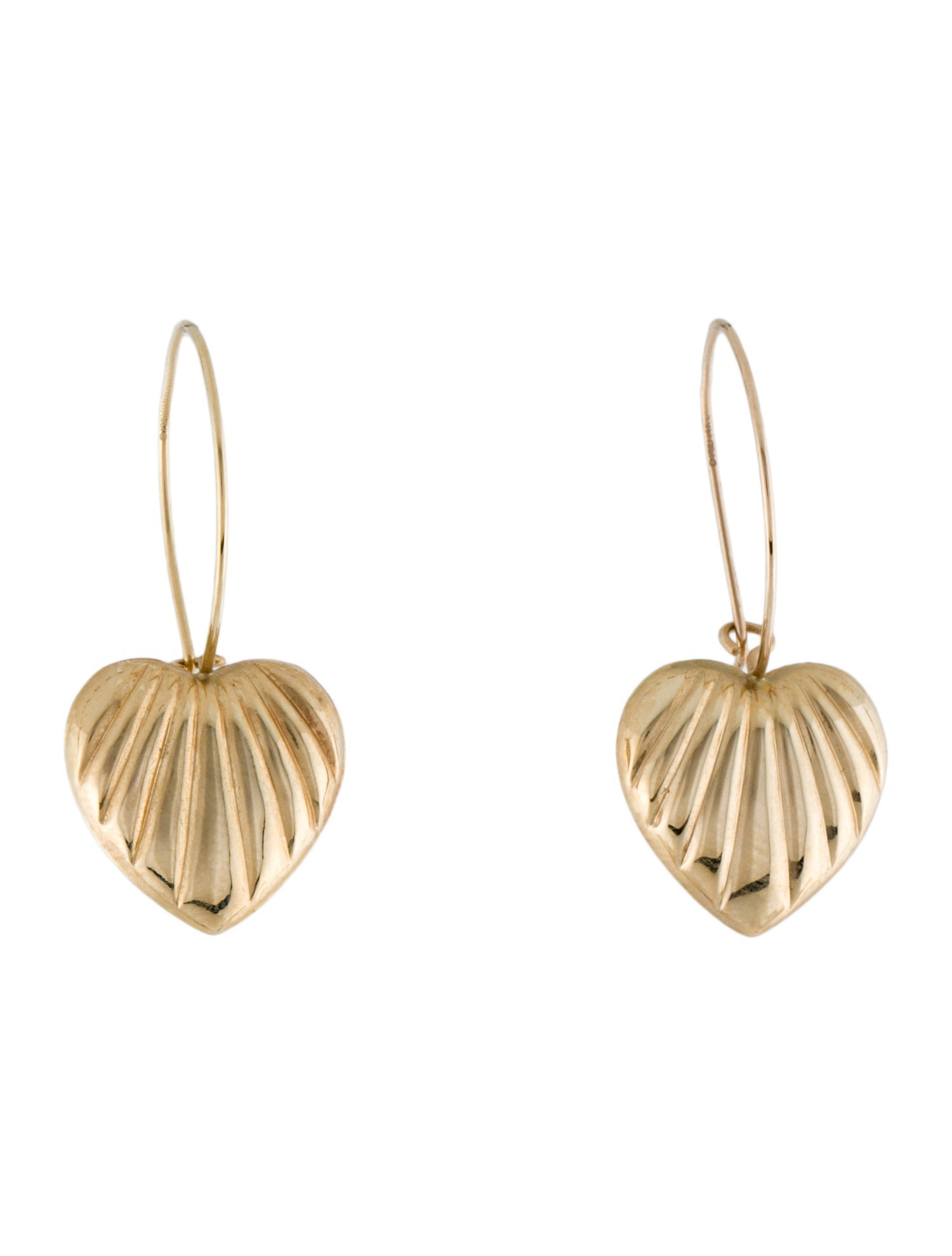 Earrings 14K Heart Drop