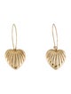 Earrings 14K Heart Drop Earrings