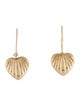 Earrings 14K Heart Drop Earrings