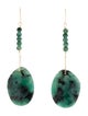 Earrings 14K Emerald Drop Earrings
