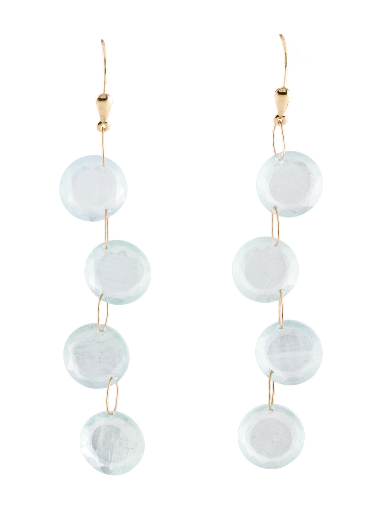 Earrings 14K Aquamarine Drop Earrings