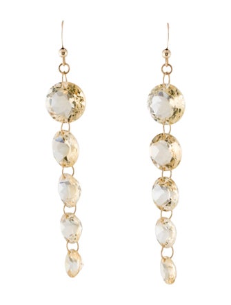 Earrings 14K Graduated Citrine Drop Earrings